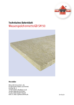 Download: Wasserspeichermatte GD SM 50