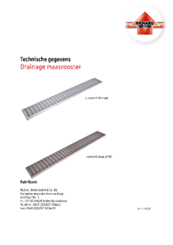 Download: Drainage maasrooster