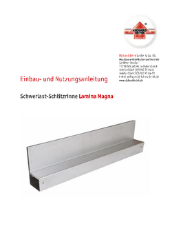 Download: Schlitzrinne Lamina Magna