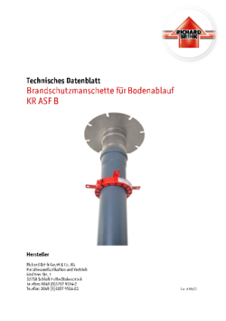 Download: Brandschutzmanschette für Bodenablauf