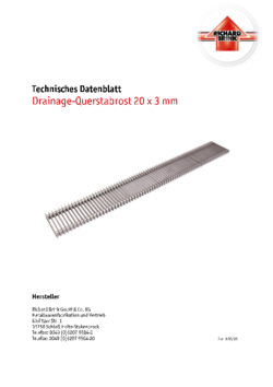 Download: Querstabrost 20x3mm DRR