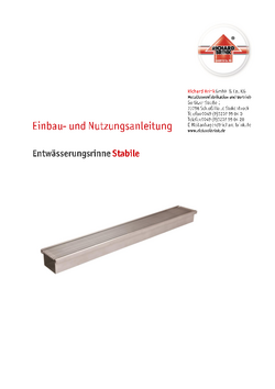 Download: Entwässerungsrinne Stabile