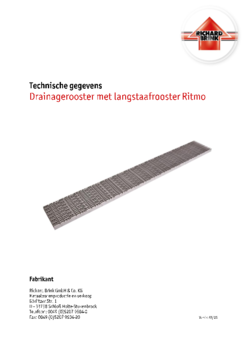 Download: Drainagerooster met langstaafrooster Ritmo