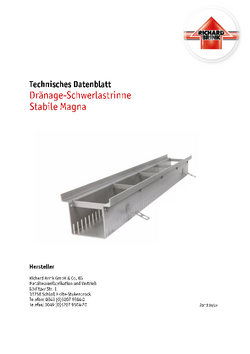 Download: Schwerlast-Drainagerinne Stabile Magna