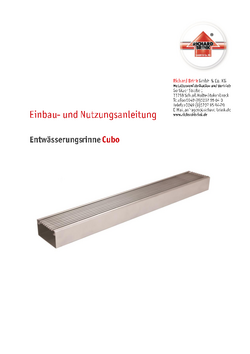 Download: Entwässerungsrinne Cubo