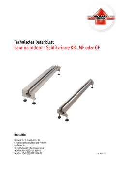 Download: Schlitzrinne Lamina Indoor
