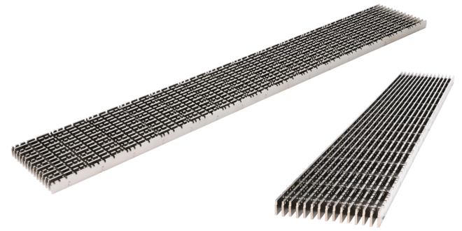 Designrost Ritmo aus Edelstahl