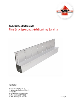 Download: Entwässerungs-Schlitzrinne Lamina