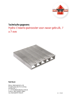 Download: Hydra Linearis-putrooster voor zwaar gebruik, 7 x 7 mm
