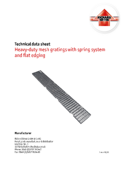 Download: Heavy-duty mesh gratings with spring system and flat edging
