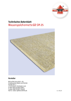 Download: Wasserspeichermatte GD SM 25