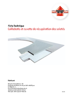 Download: Caillebotis et cuvette de récupération des saletés