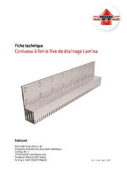 Download: Caniveau a fente fixe Lamina