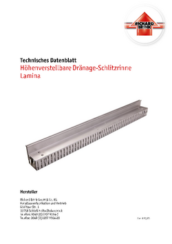 Download: Drainage-Schlitzrinne Lamina