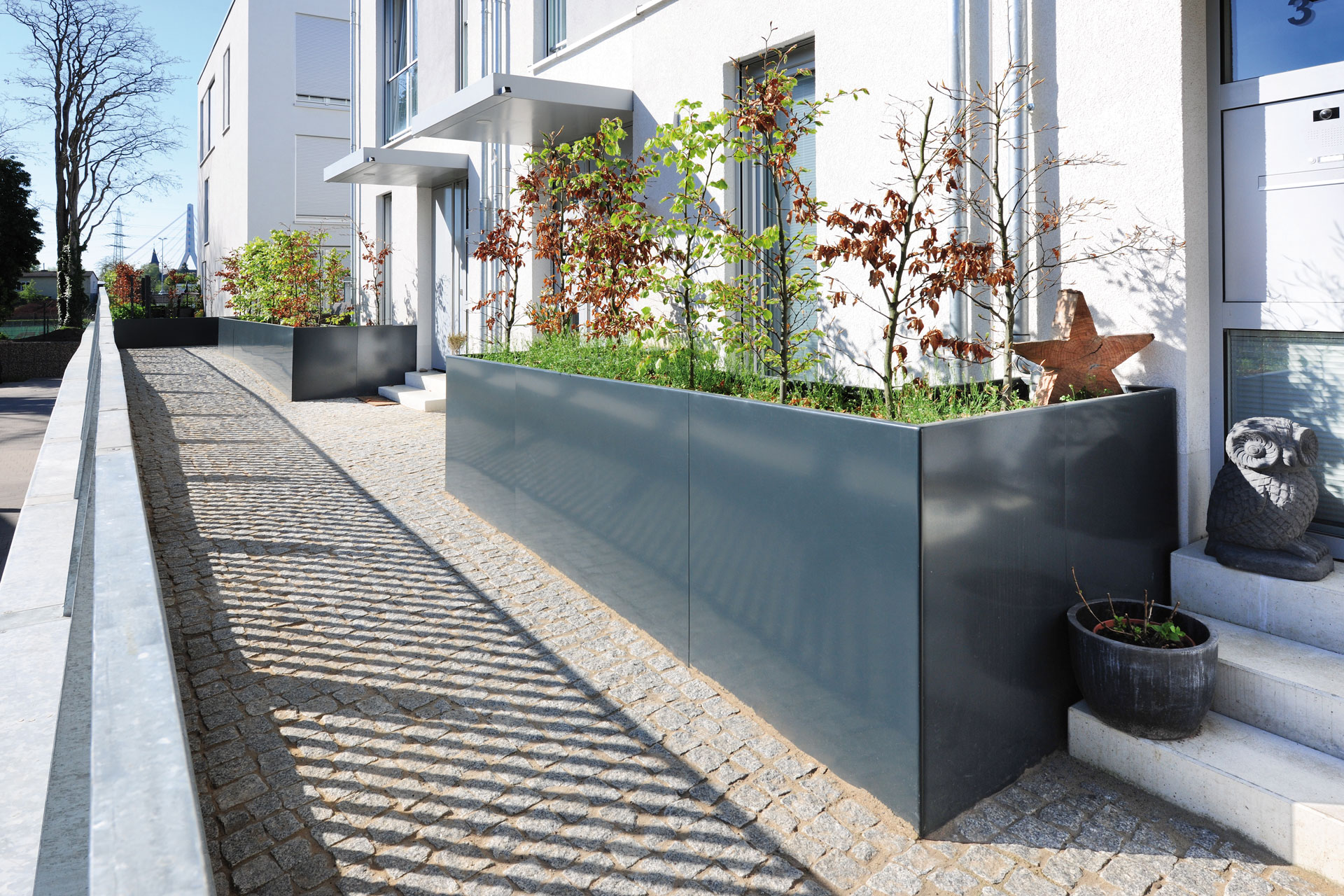 MetallHochbeet auf Maß aus Edelstahl, Corten, Alu
