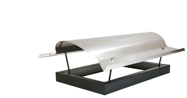 Kaminabdeckung mit runder Form
