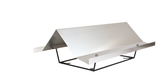 Schornsteinabdeckungen mit Zeltdach-Form